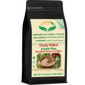Trend Food 500 g ℮ Psyllium Husk Powder Karnıyarık Otu Tohumu Tozu Güvenli Gıda Bitkisel