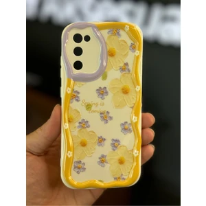 Samsung Galaxy S20 Fe Uyumlu Kılıf Tasarımlı Desenli Kamera Korumalı Papatya Çiçek Renkli Silikon Kapak