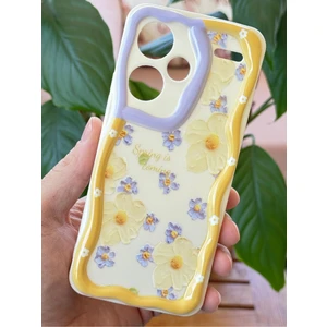 Xiaomi Redmi Note 13 Pro Plus 5g Kılıf Tasarımlı Desenli Kamera Korumalı Papatya Çiçek Renkli Silikon Kapak