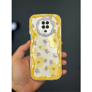 Xiaomi Redmi Note 9s/9 Pro Uyumlu Kılıf Tasarımlı Desenli Kamera Korumalı Papatya Çiçek Renkli Silikon Kap