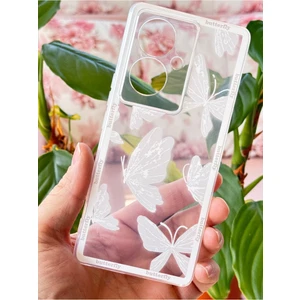 Vivo V29 Lite 5g Kılıf Şeffaf Kelebek Tasarımlı Desenli Kamera Korumalı Yumuşak Silikon Kapak