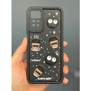 Xiaomi Redmi Note 11 Pro/12 Pro 4g Kılıf Tasarımlı Desenli Kamera Korumalı Coffee Kurabiye Silikon Kapak