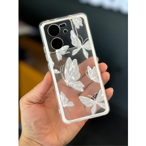 Xiaomi Mi 13T/13T Pro Kılıf Tasarımlı Desenli Kamera Korumalı Şeffaf Kelebek Esnek Yumuşak Silikon Kapak