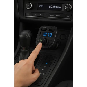 Fm Transmitter Bluetooth Araç Kiti  Mp3 Usb-Typce Oto Müzik Çalar Çakmaklık Girişli