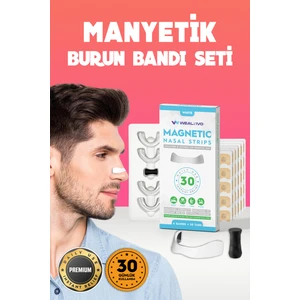 Manyetik Beyaz Burun Bandı 30’lu Paket Premium, Nefes Açan, Horlamayı Azaltan, Rahat Uyku ve Spor İçin