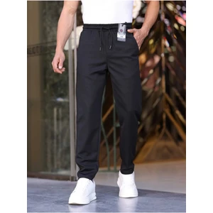Erkek Örme Kumaş Rahat Geniş Kalıp Casual Jogger Pantolon