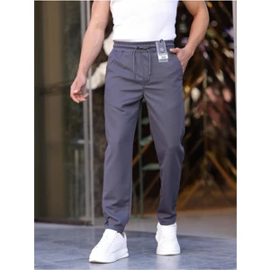 Erkek Örme Kumaş Rahat Geniş Kalıp Casual Jogger Pantolon