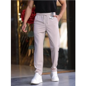 Erkek Örme Kumaş Rahat Geniş Kalıp Casual Jogger Pantolon