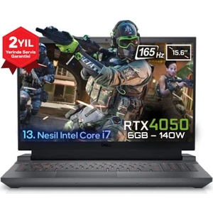 G15 5530 I7-13650HX 16GB 1tb SSD 6gb RTX4050 140 W 15.6 Freedos 165Hz Fhd Taşınabilir Bilgisayar  G1555301104U-1TB