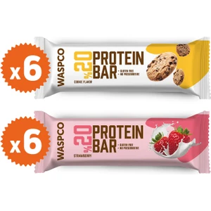 Protein Bar Karma Kutu 40g Çilekli ve Kurabiye Aromalı 12 Adet (2 Çeşit)