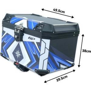 Gp Kompozit DSN08 Universal 57 Lt Desenli Alüminyum Motosiklet Çantası