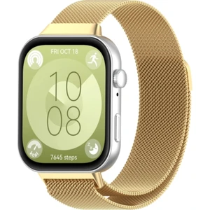 Huawei Watch Fit 3 / Fit 4 / Fit 4 Pro Uyum Metal Hasır Örgü Kordon Paslanmaz Milano Old Money Kayış