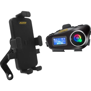 Q58 Max Kask Kulaklık Interkom + Motosiklet Telefon Tutacağı