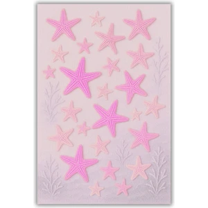 The Reef Design Pembe Deniz Yıldızı Desenli Halı Dijital Baskılı Kaymaz Tabanlı Yıkanabilir Çocuk/bebek Halısı