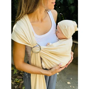 Premium Anakucağı Esnek Halkalı Cepli Bebek Taşıma Şalı, Bebek Askısı Wrap Sling Kanguru