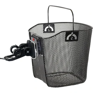 Ön Gidon Bağlantılı Bisiklet Sepeti Ön Arka Uyumlu Eşya Taşıma Sepet Askılı Metal