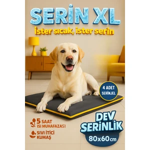 Serin (80X60cm) - 4 Mevsim Kedi/ Köpek Matı, Sıcak Veya Soğuk Kullanılabilen Minder Yatak