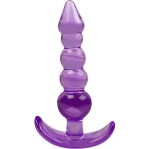 Exvoid Lulier 5 Boğumlu Silikon Anal Plug Mor