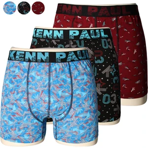 3'lü Boxer 3xl–6xl Büyük Beden – Desenli, Yumuşak Pamuk