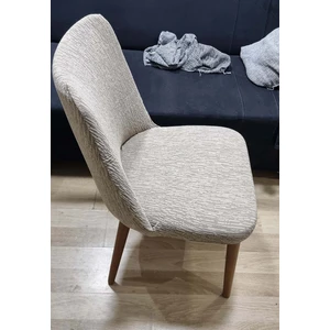 6lı A++ Kalite Jakarli Ağaç Desen Esnek Lastikli Oval Sandalye Kılıfı 6 Adet