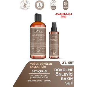 Anti-Hair Loss Şampuan – Biberiye Saç Bakım Toniği 2’li Set 400 ml - 150 ml
