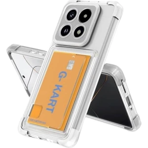Infinix Note 30 Kılıf Darbe Emici Köşe Korumalı Kartlıklı Cüzdanlı Silikon Kapak - Şeffaf