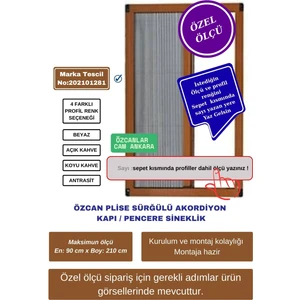 Plise Pileli Sürğülü akordiyon kayar Kapı pencere Sineklik (Demir Kapı ,ahşap Kapı,Çelik Kapı Pimapen Kapı sinekliği