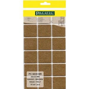 35X35 mm Yapışkanlı Keçe – 18’li Paket | Mobilya, Masa, Sandalye Ayakları Için Zemin Koruyucu  Ses Önleyici ve Kaydırmaz Keçe