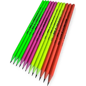 Tetra Neon Üçgen Esnek Kurşun Kalem 12'li Paket