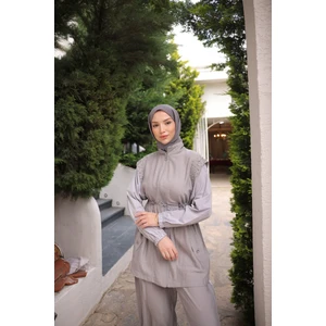 Kadın Tesettür Eşofman Takımı, Alt-Üst Takım, Şık ve Modern Tesettür Giyim Taş Datay  502