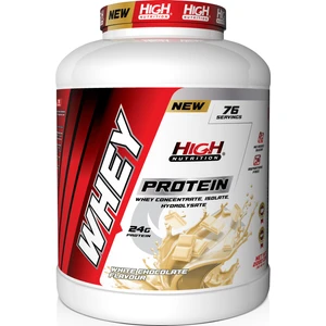 High Nutrition Whey Protein 2280 gr Beyaz Çikolata Aromalı Protein Tozu 24 gr Protein 76 Servis