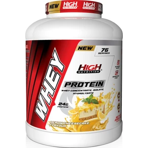 High Nutrition Whey Protein 2280 gr Limon Cheesecake Aromalı Protein Tozu 24 gr Protein 76 Servis