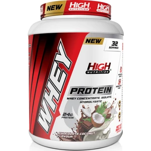 High Nutrition Whey Protein 960 gr Çikolata Hindistan Cevizi Aromalı Protein Tozu 24 gr Protein 32 Servis
