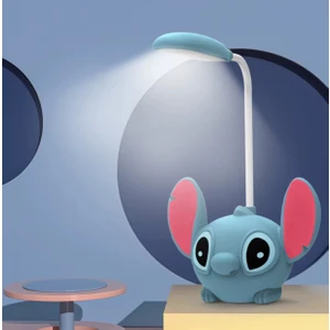 Lilo & Stitch Şarjlı Kalemtraşlı Masa Lambası Mavi