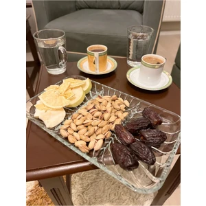 Elegant Servis Tabak Bölmeli Sunum Tabağı 2 Li