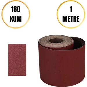 Kum Rulo Zımpara - 1 Metre Ahşap ve Metal Yüzeyler Için Aşındırıcı Zımpara -180 KUM