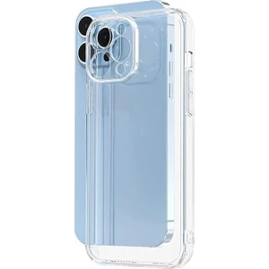 iPhone 15 Promax Uyumlu Şeffaf Kılıf, Kamera Korumalı Şeffaf Silikon Kılıf