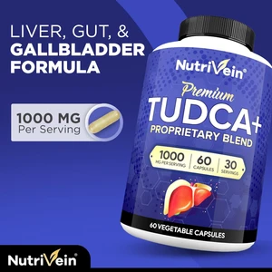 Tudca+Milk Thistle Liver Wellness Support Supplement 1000 mg - 60 Caps