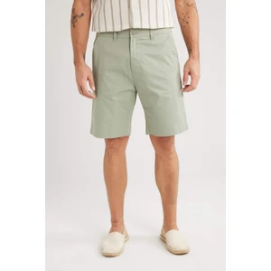 %100 Pamuk Regular Fit Gabardin Bermuda Şort C7684AX25SP