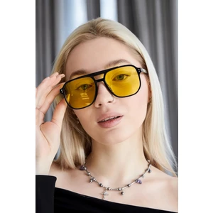 Renkli Cam Kadın Güneş Gözlüğü Uv Korumalı