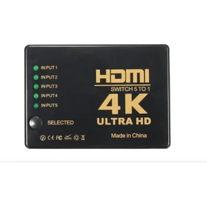 4K HDMI 5 Port Switch Splitter Ekran Çoklayıcı