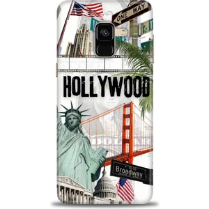 Kılıf Evreni Samsung Galaxy A8 2018 Hd Baskılı Kılıf + Seramik Tam Kaplayan Ekran Koruyucu 267