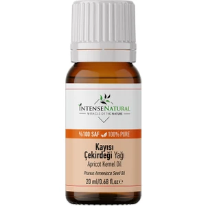 Intense Natural Kayısı Çekirdeği Yağı Soğuk Sıkım 20 ml %100 Saf ve Doğal Apricot Kernel Carrier Oil