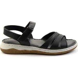 Siyah Leather Kadın Sandalet K05281018603