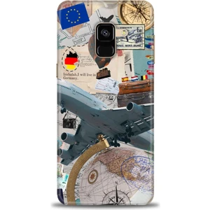 Kılıf Evreni Samsung Galaxy A8 2018 Hd Baskılı Kılıf + Seramik Tam Kaplayan Ekran Koruyucu 261
