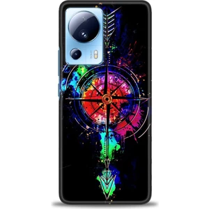 Kılıf Evreni Xiaomi Mi 13 Lite Kılıf Hd Baskılı Kılıf + Seramik Tam Kaplayan Ekran Koruyucu 86