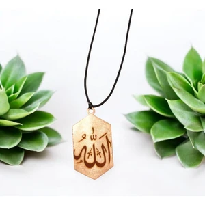Yüce Allah Lafzı Saf Bakır Kolye