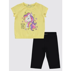 Civil Girls Kız Çocuk Takım 2-5 Yaş Açık Sarı