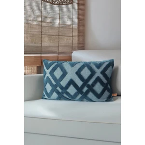 Jakarlı Kırlent 28X50 cm Mila Gece Mavisi
