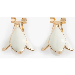 Çiçekli Inci Küpe